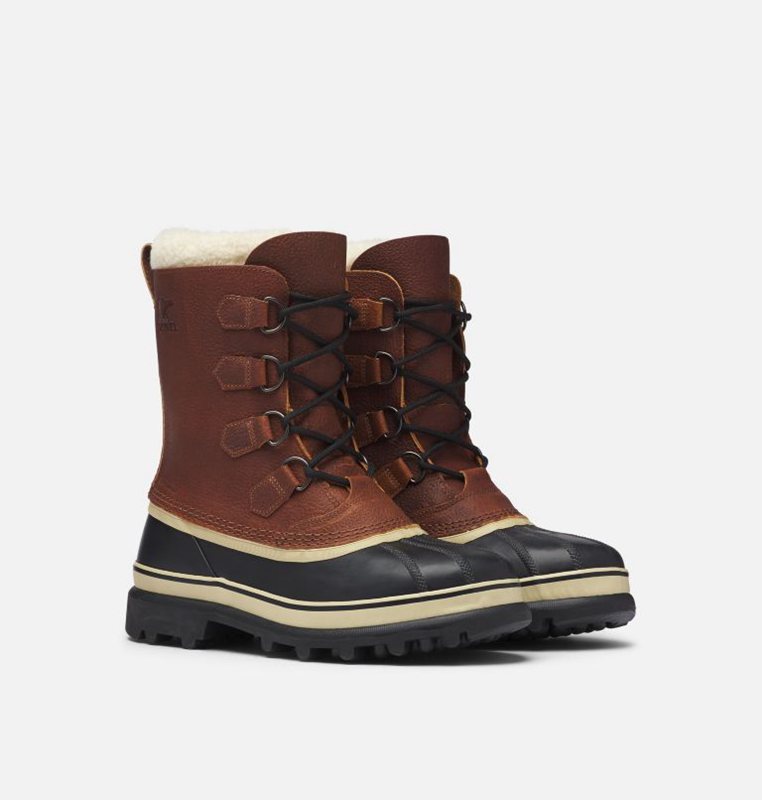 Botas Nieve Sorel Hombre - Caribou™ Wool Marrones Oscuro - 97214-GPRH